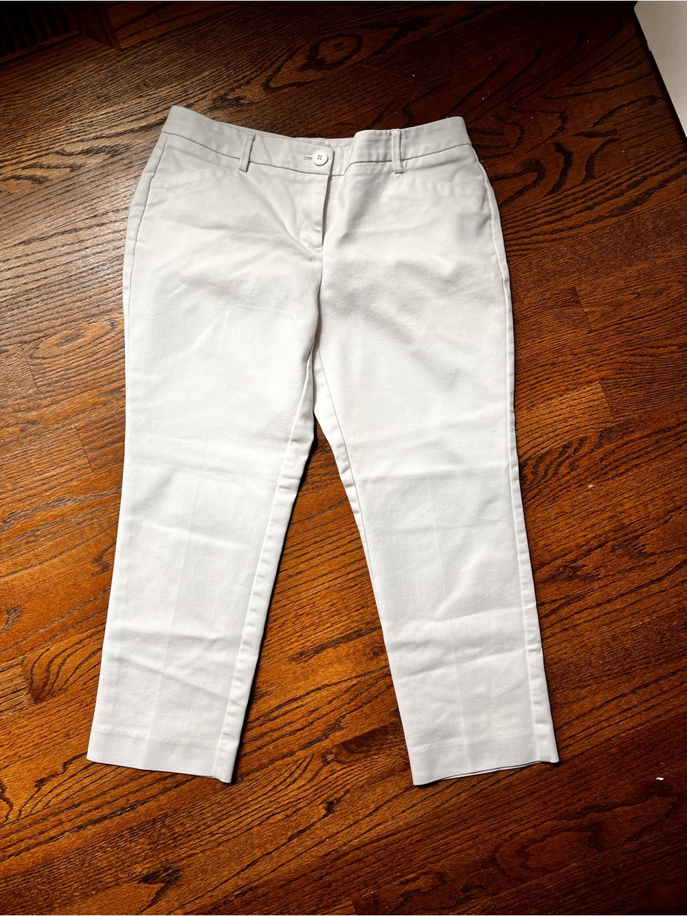 New York & Company White Stretch Dress Pants